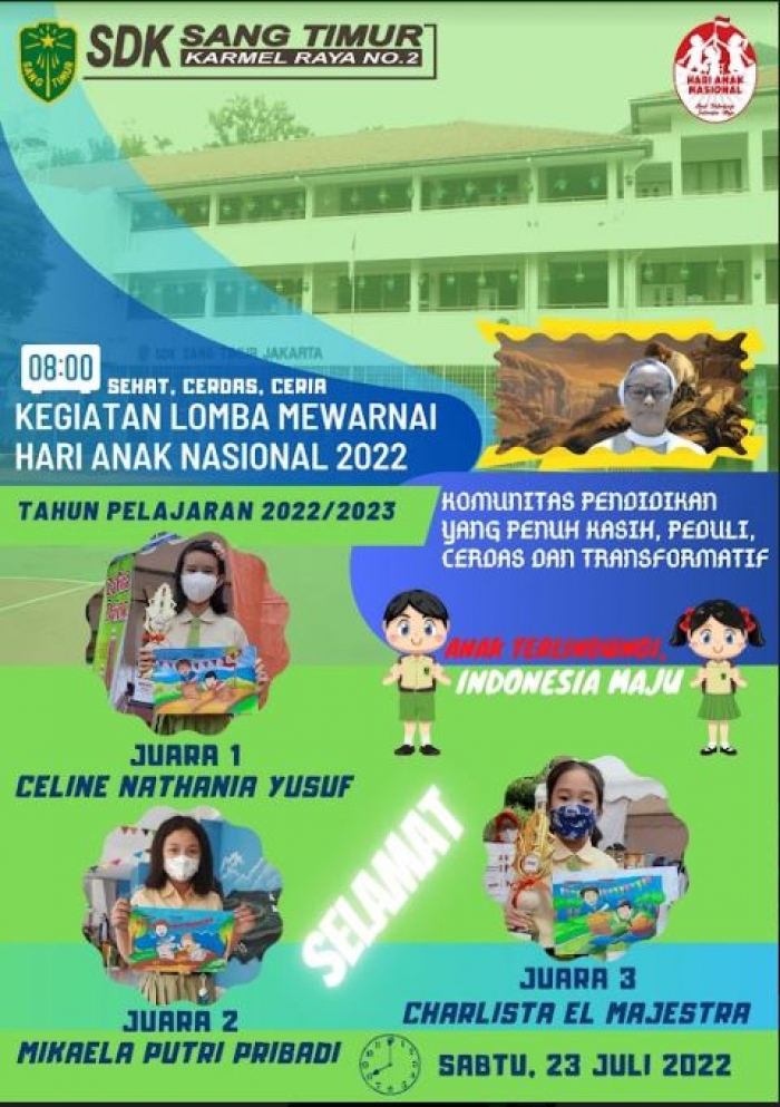 PARA PEMENANG LOMBA MEWARNAI (HARI ANAK NASIONAL 2022)